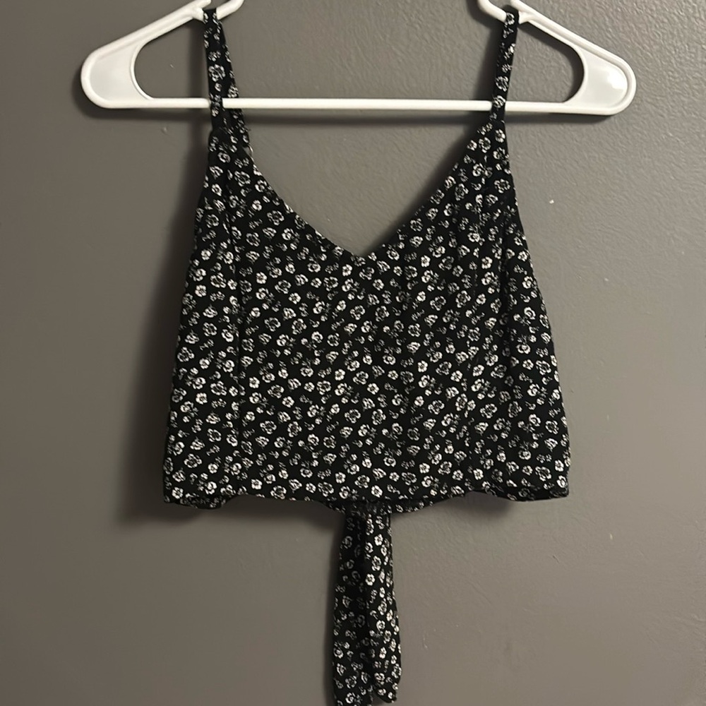 Hollister Cropped Floral Tank